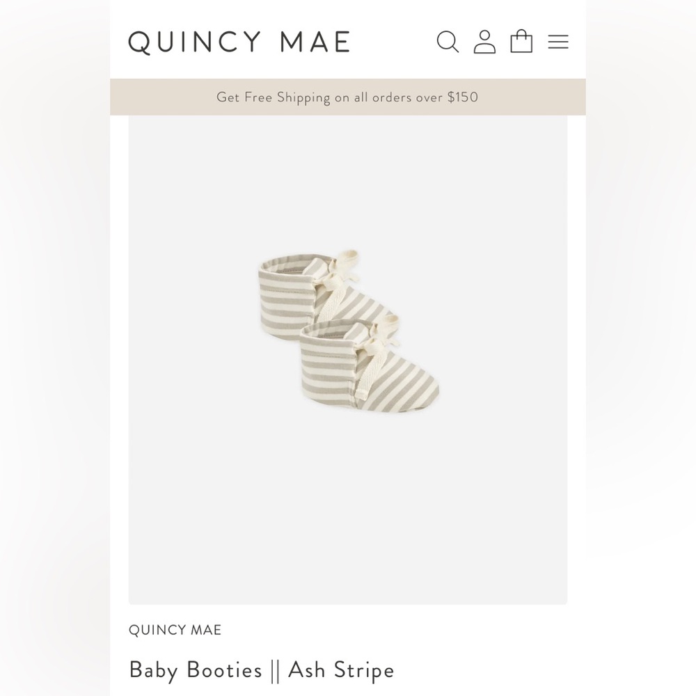 Quincy Mae baby booties